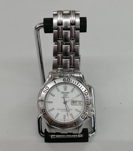 From JAPAN Seiko 5 7S26-01G0 SNK027 Diver White Day Date Men's AT Watch - Picture 1 of 7