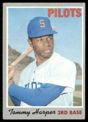 1970 Topps Tommy Harper (Crease) Seattle Pilots #370 - Image 1 of 2
