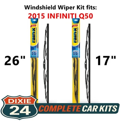 Rain-X Weatherbeater Windshield Wiper Kit fits: 2015 INFINITI Q50 (26" & 17") Foto 1 de 4