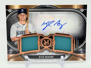 2021 Topps Museum Collection Signature Swatches Dual Relic #/50 Kyle Seager Auto - Picture 1 of 2