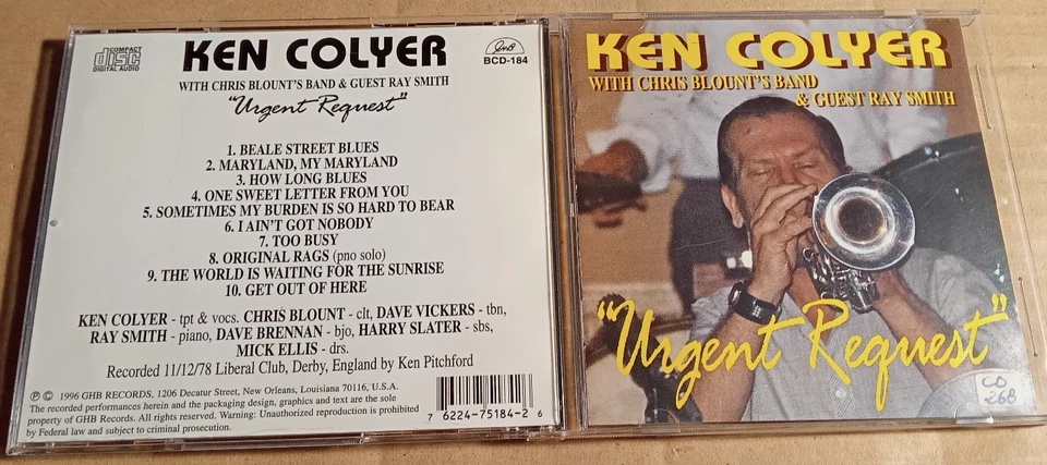 Ken Colyer With Chris Blount's Band -Urgent Request   - CD    (JG3010) - Bild 1 von 2