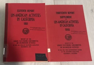 Un-American Activities In California Reports (1961 & 1966),Set Of 2 - Foto 1 di 5