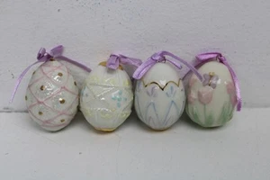 (4) Huevos adornos miniatura árbol de Pascua Lenox - Imagen 1 de 6