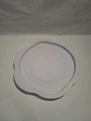 Tupperware C197 Deko- und Servier- Karussell Tablett weiß - Bild 1 von 4