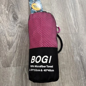 BOGI Microfiber Travel Sports Towel-Quick Dry Towel, Soft Lightweight PINK - Picture 1 of 2