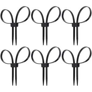 6Pcs Adjustable Nylon Cable Zip Ties Self-Locking Wire Ties Cable Organizer - Picture 1 of 12