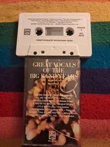 GREAT VOCALS OF THE BIG BAND YEARS CASSETTE TAPE - Imagen 1 de 1