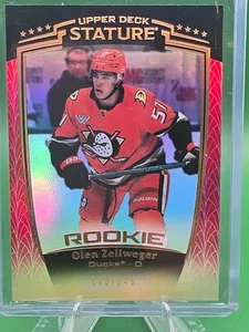 2024-25 Upper Deck Stature Rookie Olen Zellweger /249 - Picture 1 of 2