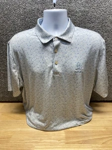 Peter Millar Poloshirt Herren L PGA Tour Scottsdale Drink All Over Print MÄNGEL - Bild 1 von 13
