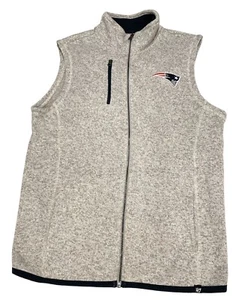 Gilet New England Patriots adulto medio beige '47 uomo calcio NFL ricamato - Foto 1 di 4