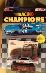 1991 Racing Champions Stock Car - Dick Brooks #32 1969 Rookie - w/Card & Stand - Picture 1 of 2