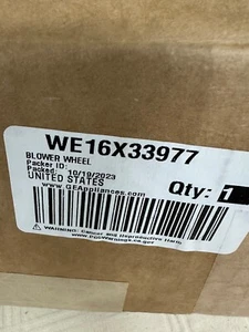 + NEW GE Dryer Blower Wheel - part # WE16X33977 - Picture 1 of 7