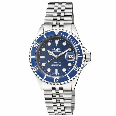 Gevril Men's 4851 Wall Street Swiss Automatic Ceramic Bezel Steel Date Watch - Image 1 of 4
