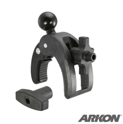 Robust 25mm (1") Rubber Ball Clamp Mount with Security Knob for Bars .2"to 1.75" - Image 1 of 4