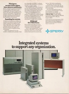 Sperry Federal Computers PC Sperrylink Office Mapper Systems Vtg Print Ad 1984 - Picture 1 of 5