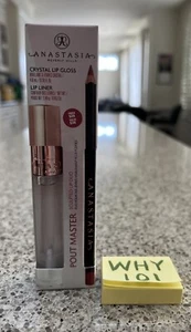 Anastasia B. H. Pout Master Sculpted Lip Gloss & Pencil Duo WARM TAUPE FULL $29 - Picture 1 of 19