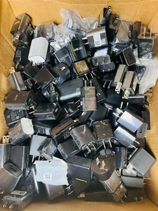 Lot Of 80 - OEM Assorted Wall Adapters USB-A Port - Black - 2Amp - Used - Picture 1 of 1