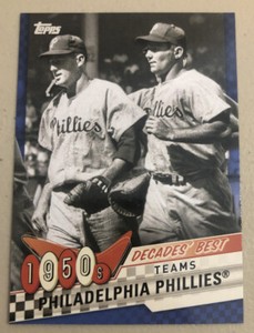 2020 Topps Series 2 #DB-2 Blue Parallel ⚾️ PHILLIES TEAM ⚾️ Decades' Best