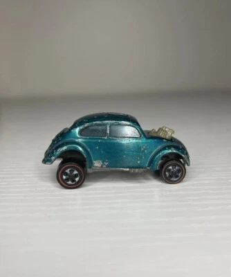 HOT WHEELS VINTAGE ORIGINAL REDLINE 1967 CUSTOM VOLKSWAGEN H.K. TEAL BLUE RARE - Image 1 of 4