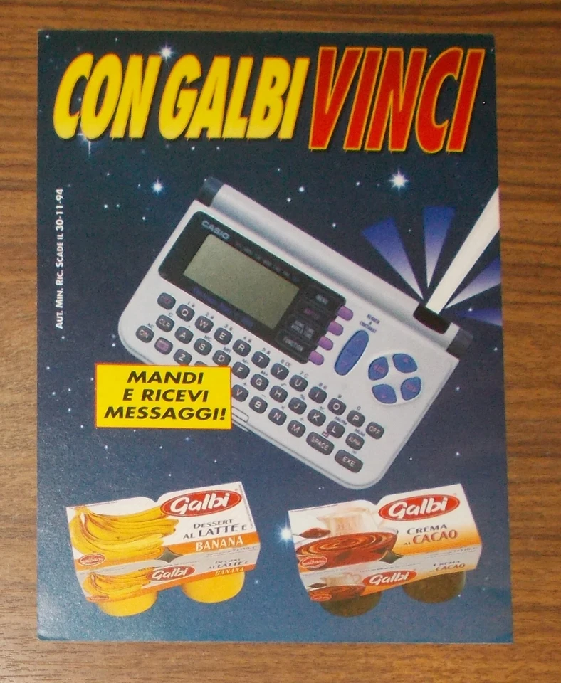 Seltene Werbung vintage CASIO C-300 Electronic Diary Organizer Datenbank 1994 - Image 1 of 1