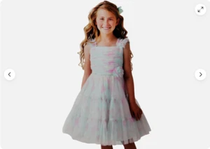 Jona Michelle Girls Lace Dress- J (RAINBOW MULTI COLOR 6)NWT - Picture 1 of 3