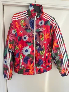 adidas Original Floral Print Full Zip Track Jacket CE1124 (Junior Large) - Picture 1 of 5