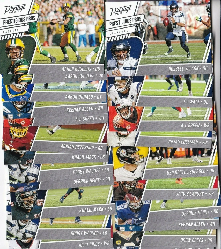 2020 PRESTIGE FOOTBALL PRESTIGIOUS PROS INSERTS 1-20 PICK YOUR PLAYER - Image 1 of 1