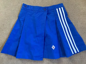 Vintage Blue Cheerleader & Danz Team Uniform Wrap Skirt, Size 9, 27" - Picture 1 of 3
