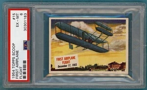 1954 Topps Scoop First Airplane Flight #15 PSA 6! - Bild 1 von 2