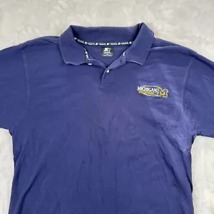 Camisa Polo De Colección Starter University Of Michigan Para Hombres XXL Azul Manga Corta - Imagen 1 de 10