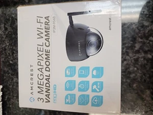 Amcrest ProHD Outdoor 3 MP POE Vandal Dome IP67 Weatherproof Security Camera - Picture 1 of 5