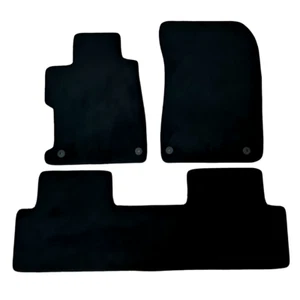 Car Floor Mats For Honda Civic Sedan Waterproof Velour Black Carpet Auto Liners - Picture 1 of 9