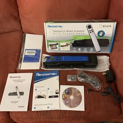 Pandigital PANSCN09BE Handheld Scanner w/Doc Feeder & 2GB microSD Card (Blue) - Image 1 of 4