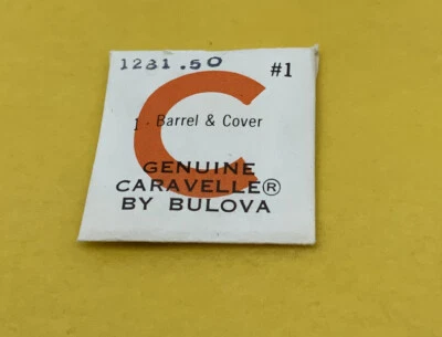 BULOVA CARAVELLE Watch Model 1281.50 Replacement Part #1 - Barrel & Cover NOS - Image 1 of 2
