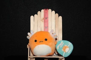 Micromallow de 2,5" nuevo con etiquetas de Squishmallow - "Nico the Orange Axolotl" MM2 #360 - Imagen 1 de 2