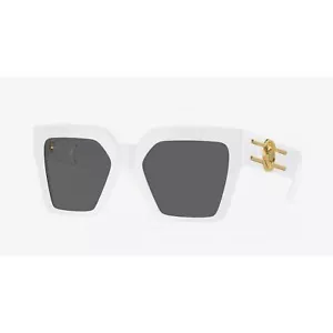 VERSACE VE4458-314-87 54 VE4458 Sunglasses White Frame Dark Grey Lens - Picture 1 of 4