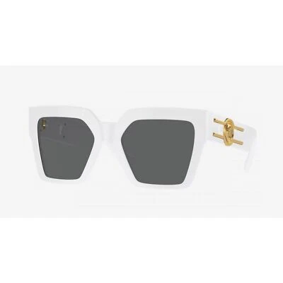 Gafas de sol VERSACE VE4458-314-87 54 VE4458 marco blanco gris oscuro lentes Foto 1 de 4