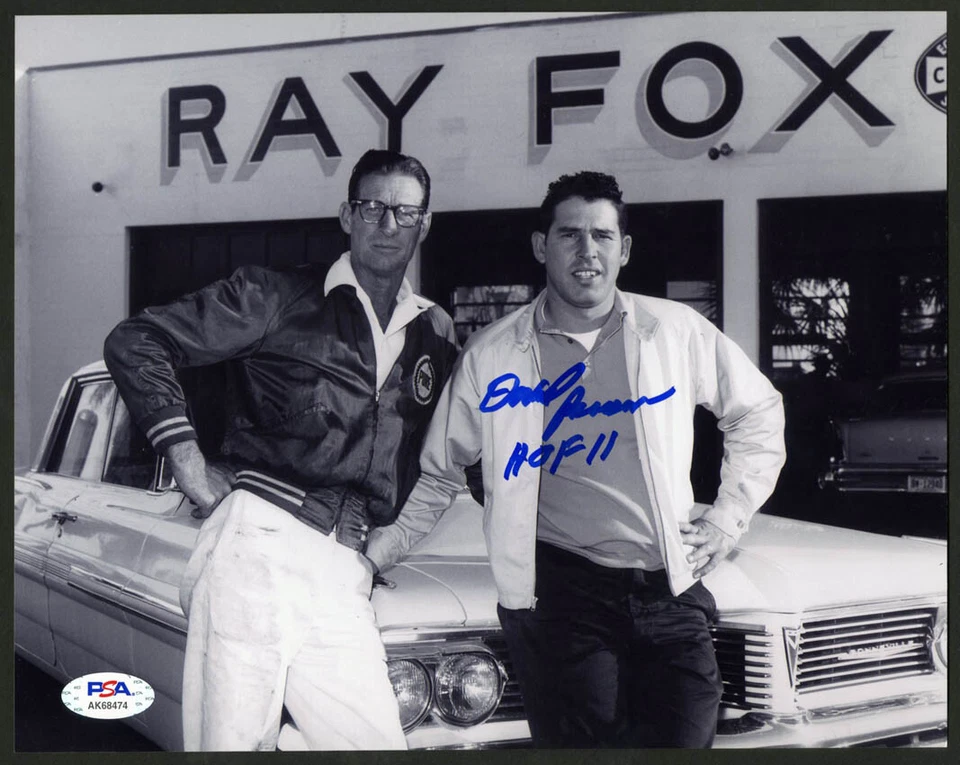 David Pearson SIGNED 8x10 Photo + HOF 11 NASCAR RARE PSA/DNA AUTOGRAPHED Ray Fox - Image 1 of 1