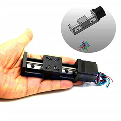 Z Axis Mini Slide Linear Motion 50mm-200mm Travel Nema11 Stepper Motor CNC Mill - Image 1 of 4