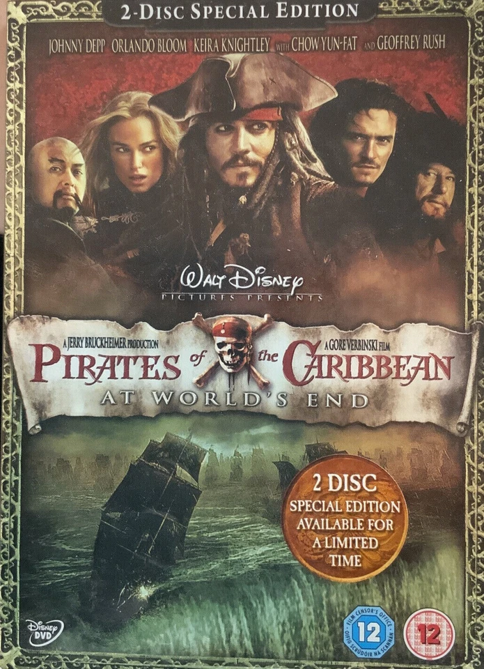 PIRATES OF THE CARIBBEAN: AT WORLD'S ORIGINAL UK ISSUE  2 x DVD BOX SET - Image 1 of 1