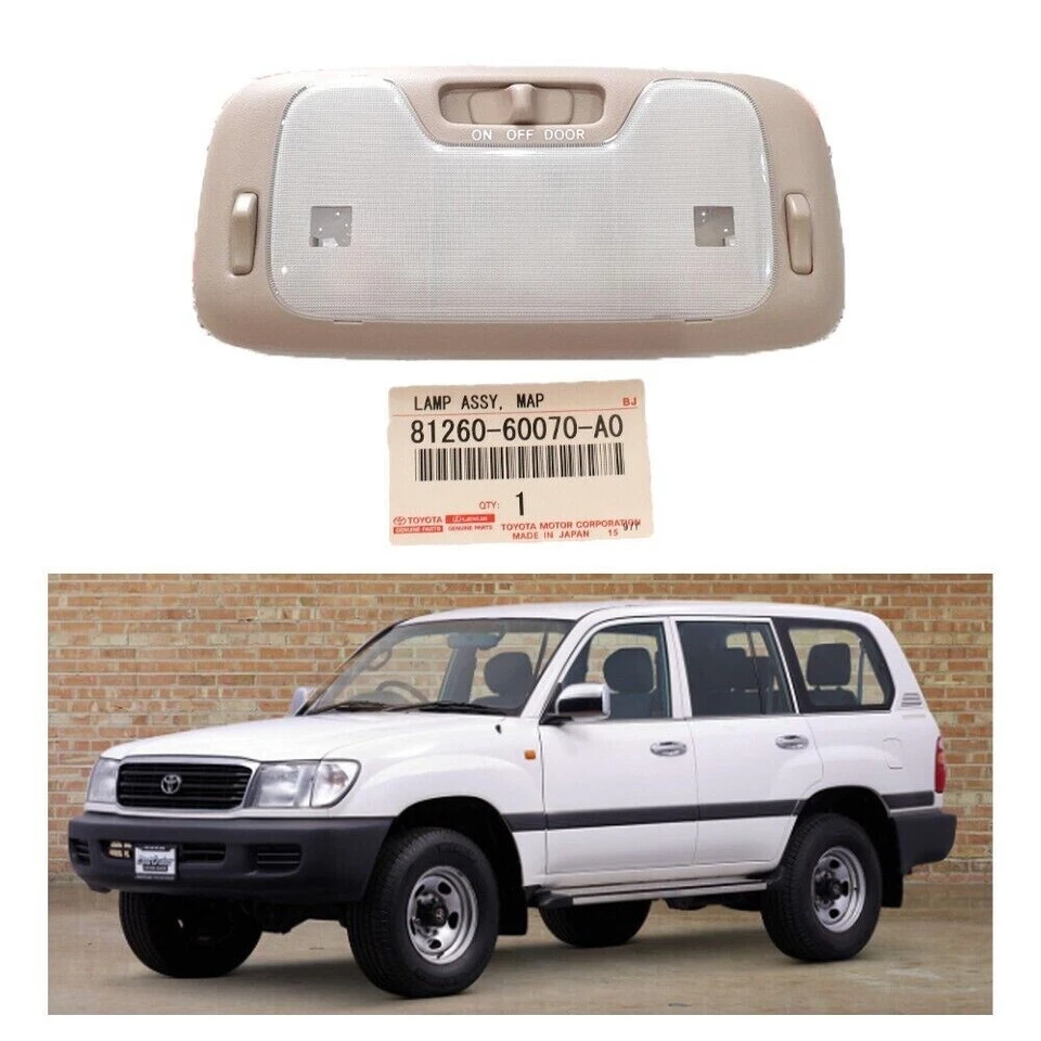Toyota LandCruiser 105 Series HZJ Interior Dome Light Lamp Middle Ivory Genuine - Image 1 of 4