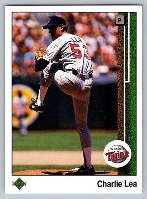1989 Upper Deck Charlie Lea #81 Twins - Image 1 of 2