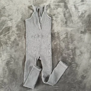Free People Movement Gray Ribbed One Piece Yoga Jumpsuit XS Small - Picture 1 of 6
