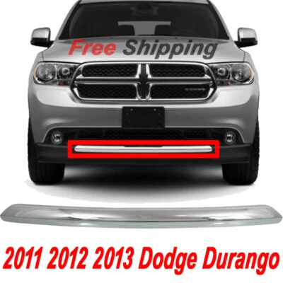 For 2011 2012 13 Dodge Durango Front New Bumper Trim Chrome CH1044109 68089170AB Foto 1 de 4