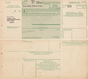 Postscheckamt Leipzig, Bankscheck, blanko, Franz Glaser / Sudetenland, f.ksfr. - Bild 1 von 1