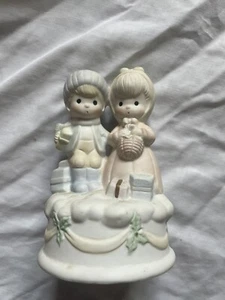 Vintage Bisque Christmas Figurines - Picture 1 of 3