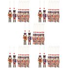 15 Boxes Nutcrackers Christmas Decorations Mini Holiday Painted Cute