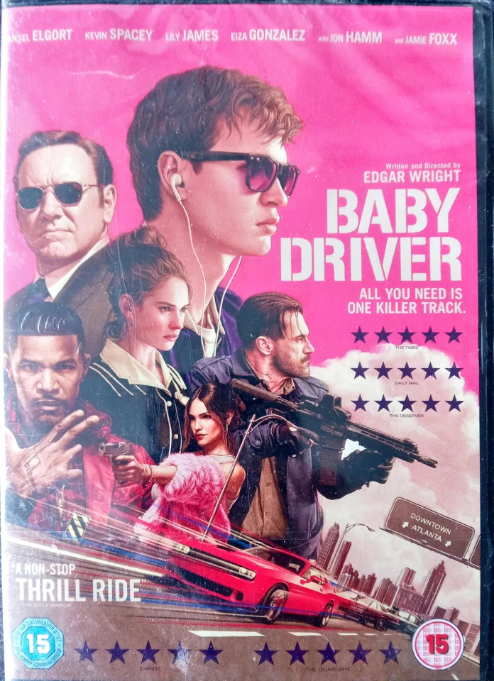 Baby Driver New + Sealed DVD Ansel Elgort Kevin Spacey Edgar Wright - Image 1 of 1