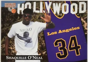 Shaquille O'Neal 1996 Score Board Hollywood Lakers Jersey Insert - Picture 1 of 1