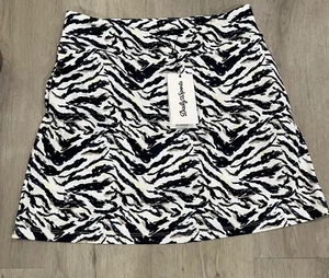 DAILY SPORTS Born in Sweden Skirt S White Zebra Stripe/Print Tennis/Golf 443/202 - Picture 1 of 9
